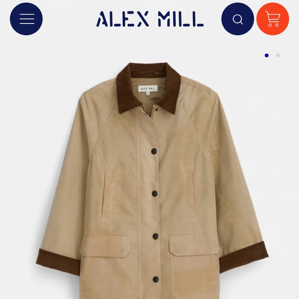 Alex Mill Chiltern Street Jacket in Waxed Cotton